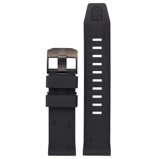 Nitrilrubber Armband, 24 mm, FPX.8830.20B.2.K, Schwarz mit Linealfunktion