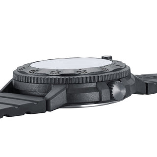 Original Navy SEAL, 43 mm, Militäruhr - 3001.EVO.BO.S, Seitenansicht mit Krone und Nitrilrubber Armband