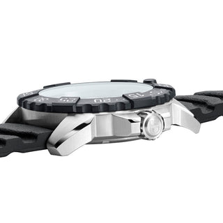 Navy SEAL Steel, 45 mm, Taucheruhr - 3251.C,  Seitenansicht mit Krone und Nitrilrubber Armband