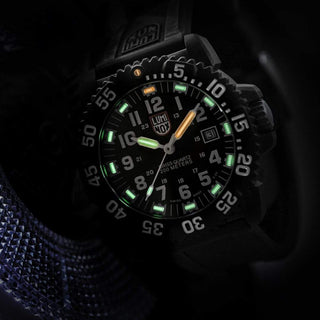 Original Navy SEAL, 44 mm, Militäruhr - 3051.F, UV Shot grüne und orangene Leuchtröhren