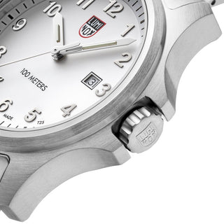 Sport Timer, 43 mm, Sport Uhr - 2527	,Detailansicht Ziffernblatt und Krone