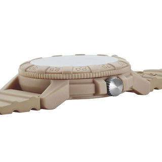 Leatherback SEA Turtle, 44 mm, Outdoor Uhr - 0326	, Seitenansicht mit Krone und Armband
