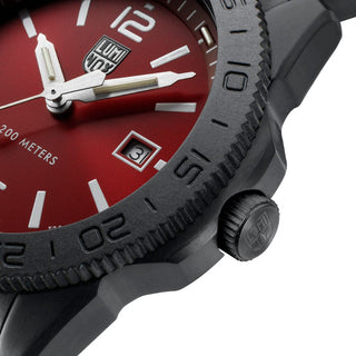 Pacific Diver, 44 mm, Taucheruhr - 3135.B	, Detailansicht Ziffernblatt und Krone