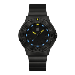 Navy SEAL Foundation, 43 mm, Military Watch - 3228.NSF	,Night view with green and orange light tubes
Navy SEAL Foundation, 43 mm, Military Watch - 3228.NSF	,UV Shot with green and orange light tubes