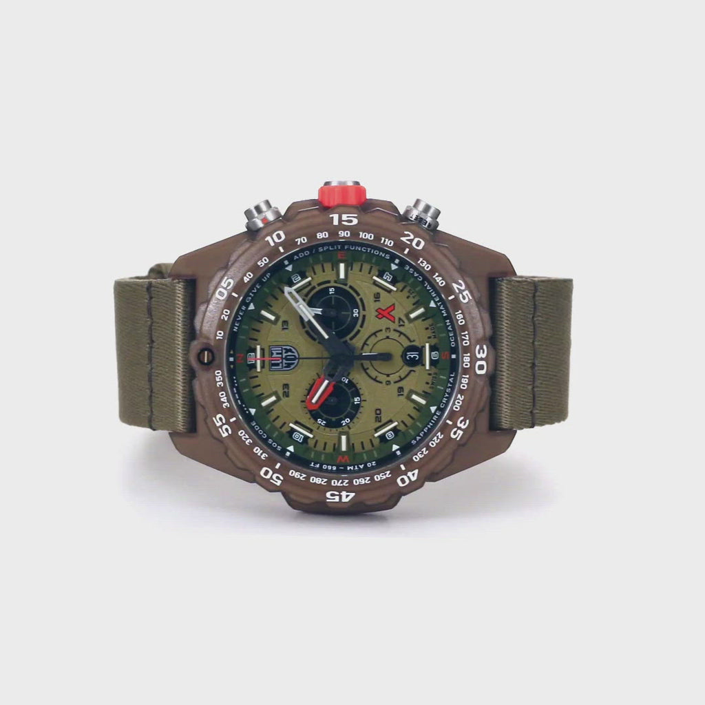 Bear Grylls Survival ECO Master, 45mm, Nachhaltige Outdoor Uhr, 360 Grad Video der Armbanduhr