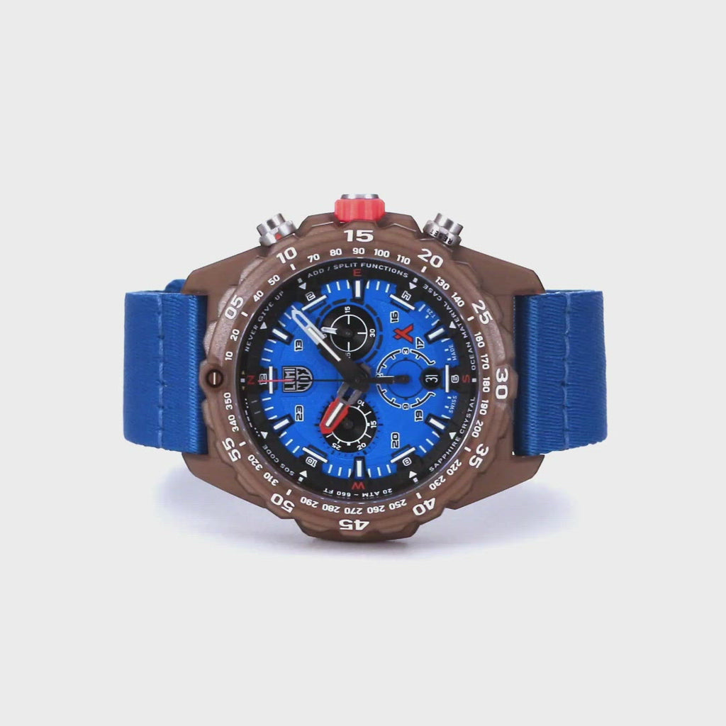 Bear Grylls Survival ECO Master, 45 mm, Nachhaltige Outdoor Uhr - 3743.ECO, 360 Grad Video der Armbanduhr