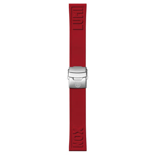 Kautschuk Armband, 24 mm, FPX.2406.30Q.K, Rot, passend für XS - XL Größen 
