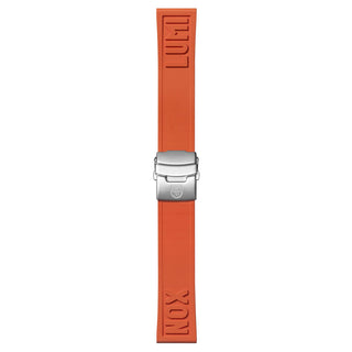 Kautschuk Armband, 24 mm, FPX.2406.35Q.K, Orange, passend für XS - XL Größen 