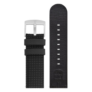 Textil Armband, 24 mm, FNX.2403.20Q.K, Schwarz mit reflektierenden Elementen